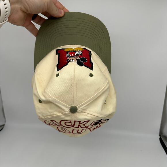 Vintage 90s Mickey Mouse Disney Snapback Embroidered Baseball Cap Lot of 2 - Picture 12 of 15